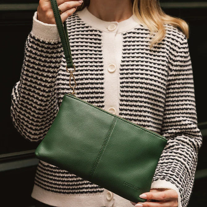 Mimi Clutch | Forest Green
