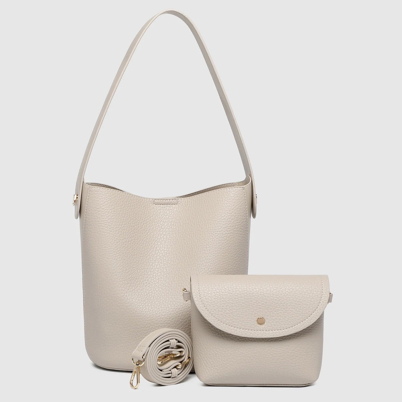 Miranda Bucket Bag | Almond