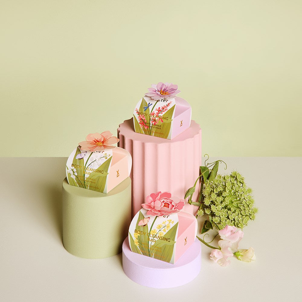 Body Cleansing Bar Gift Box | Peach Flower