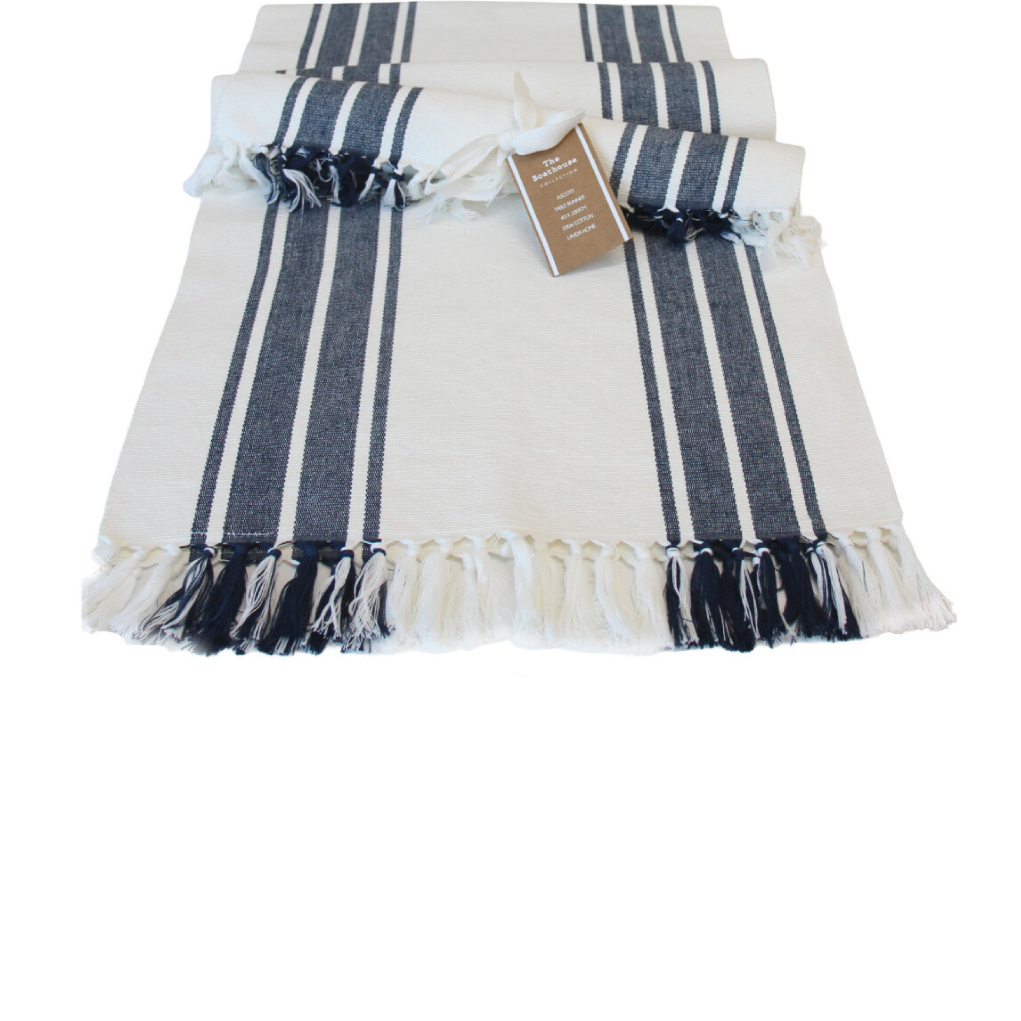 Ascott Navy Table Runner