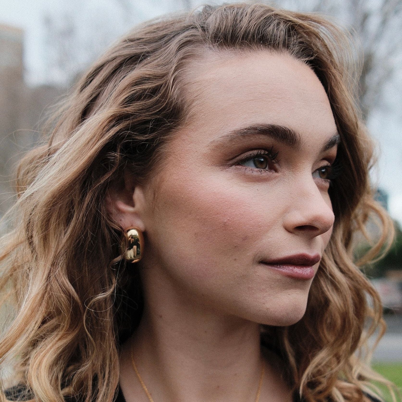 Ava Earrings | Gold