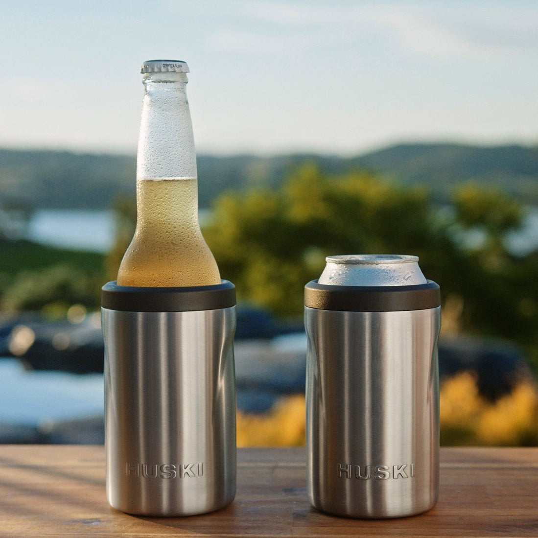 Huski Beer Cooler | Brushed Stainless Steel