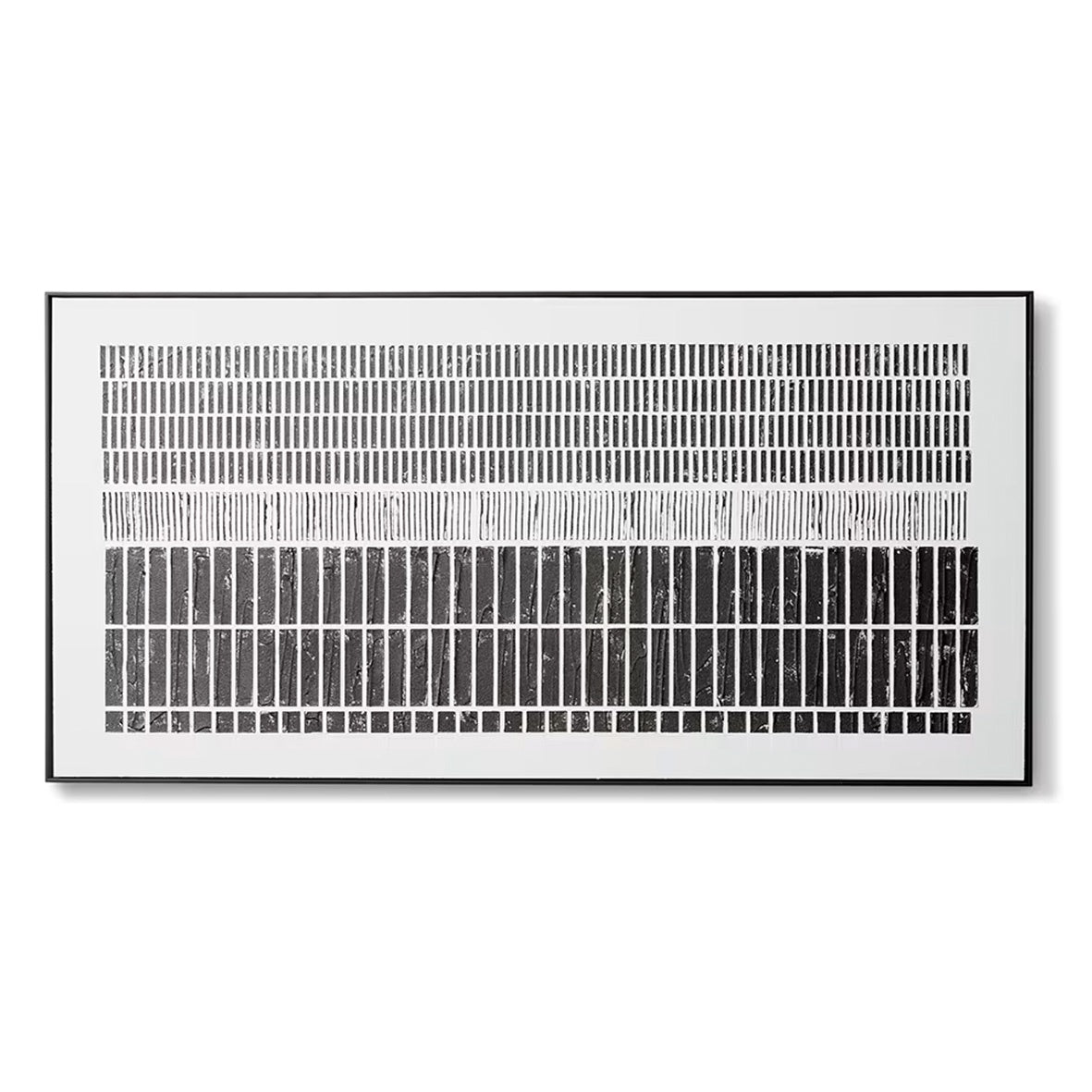 Yaiza Hand Painted Wall Art | Black/White