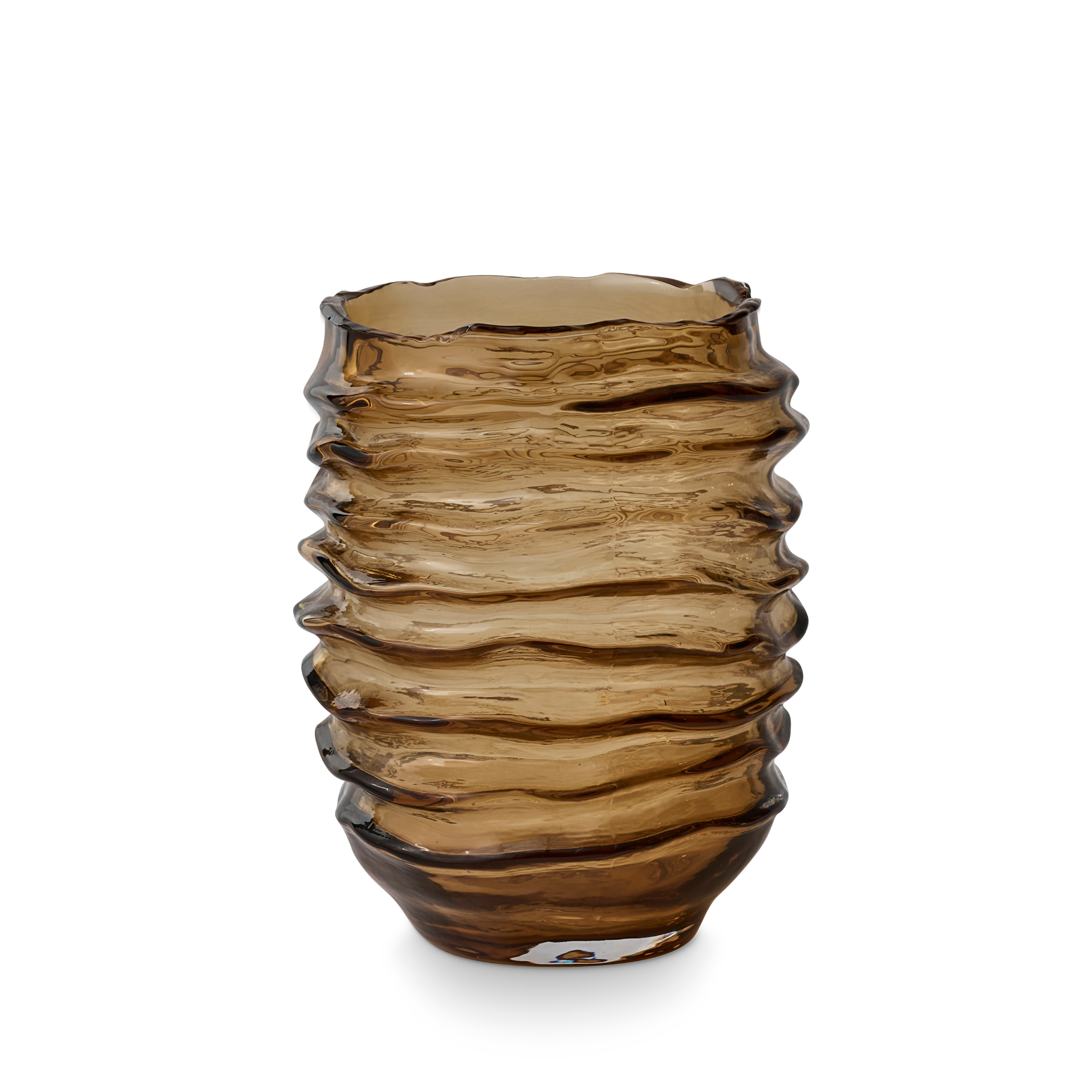 Blair Amber Vase | Small