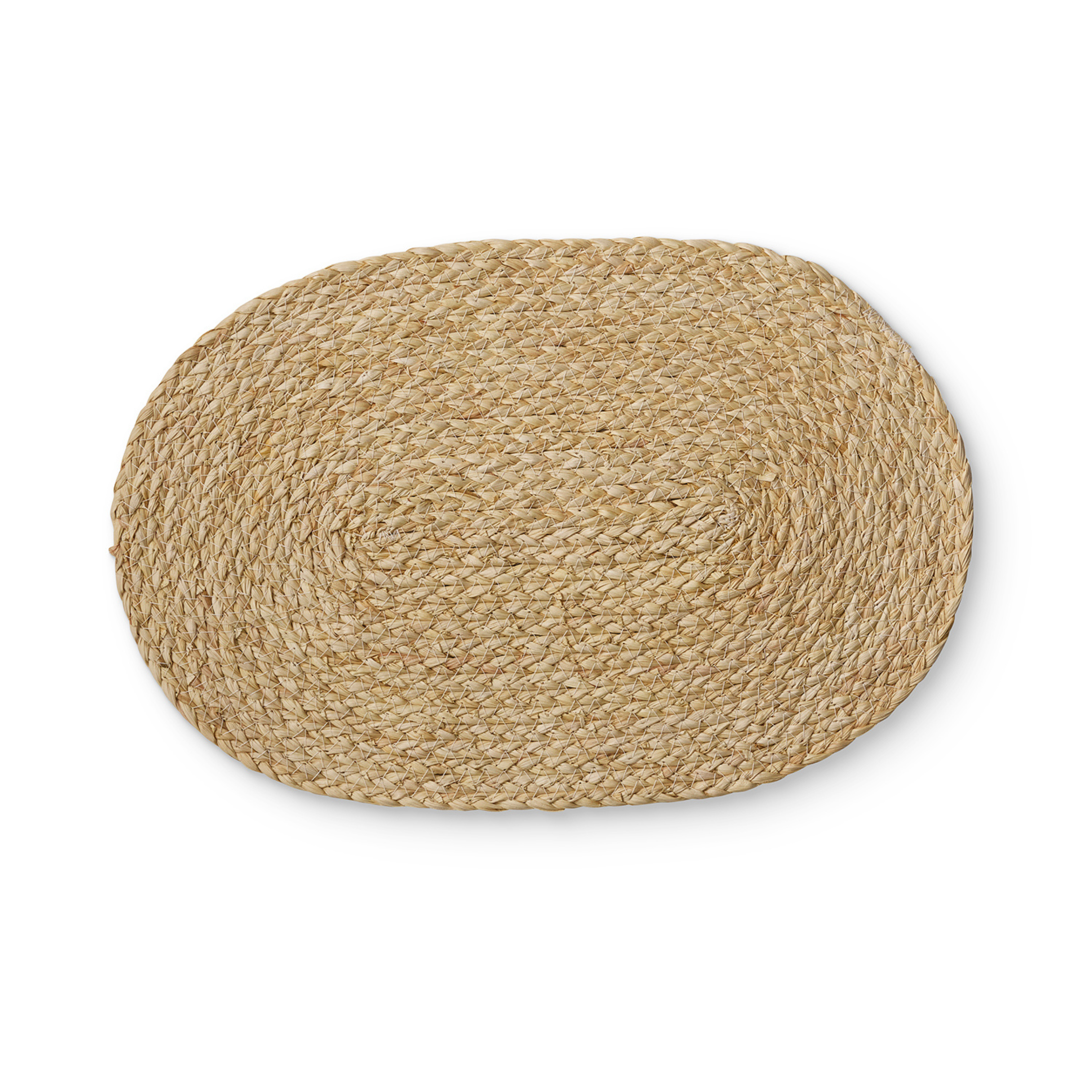 Braided Light Natural Oval Placemat