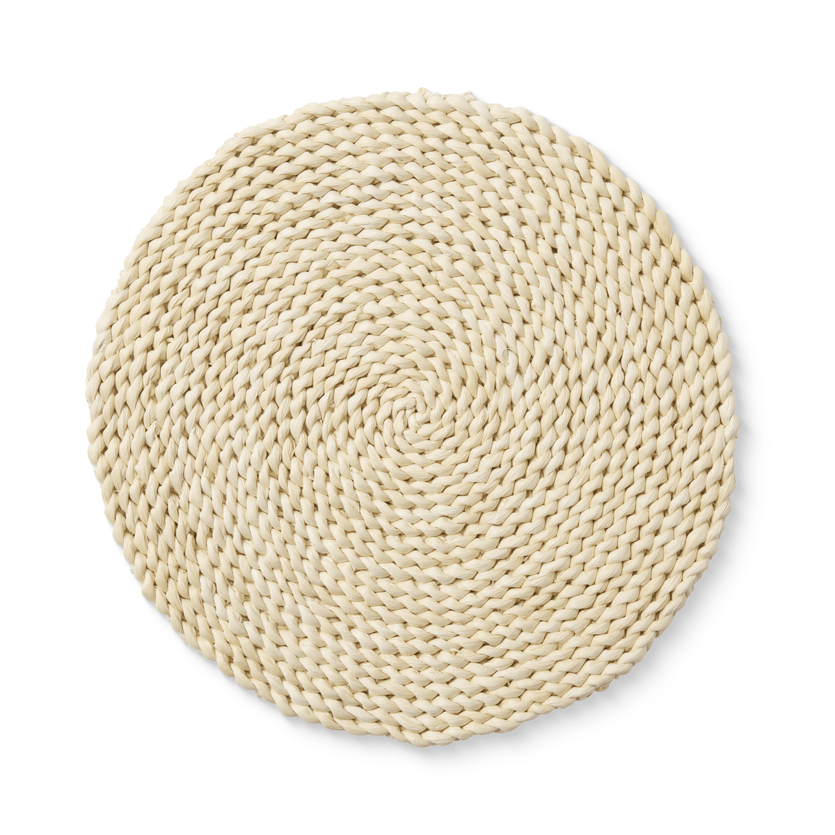 Braided Light Natural Round Placemat