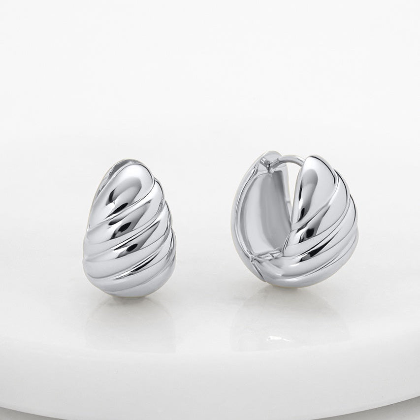Bronte Hoops | Silver