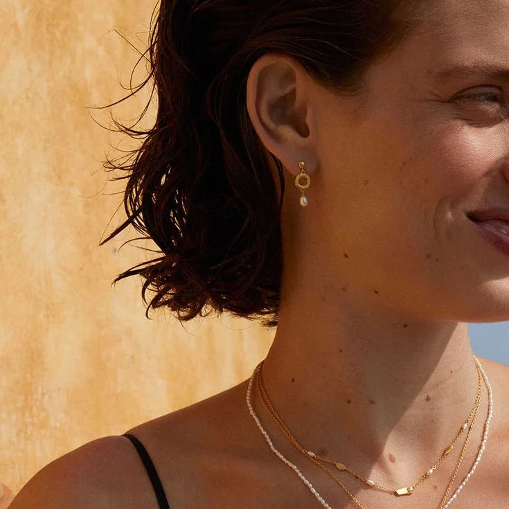 Isole Pearl Earrings | Gold