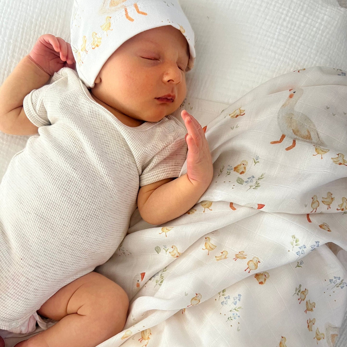 Bamboo Muslin Wrap Goosey Gander