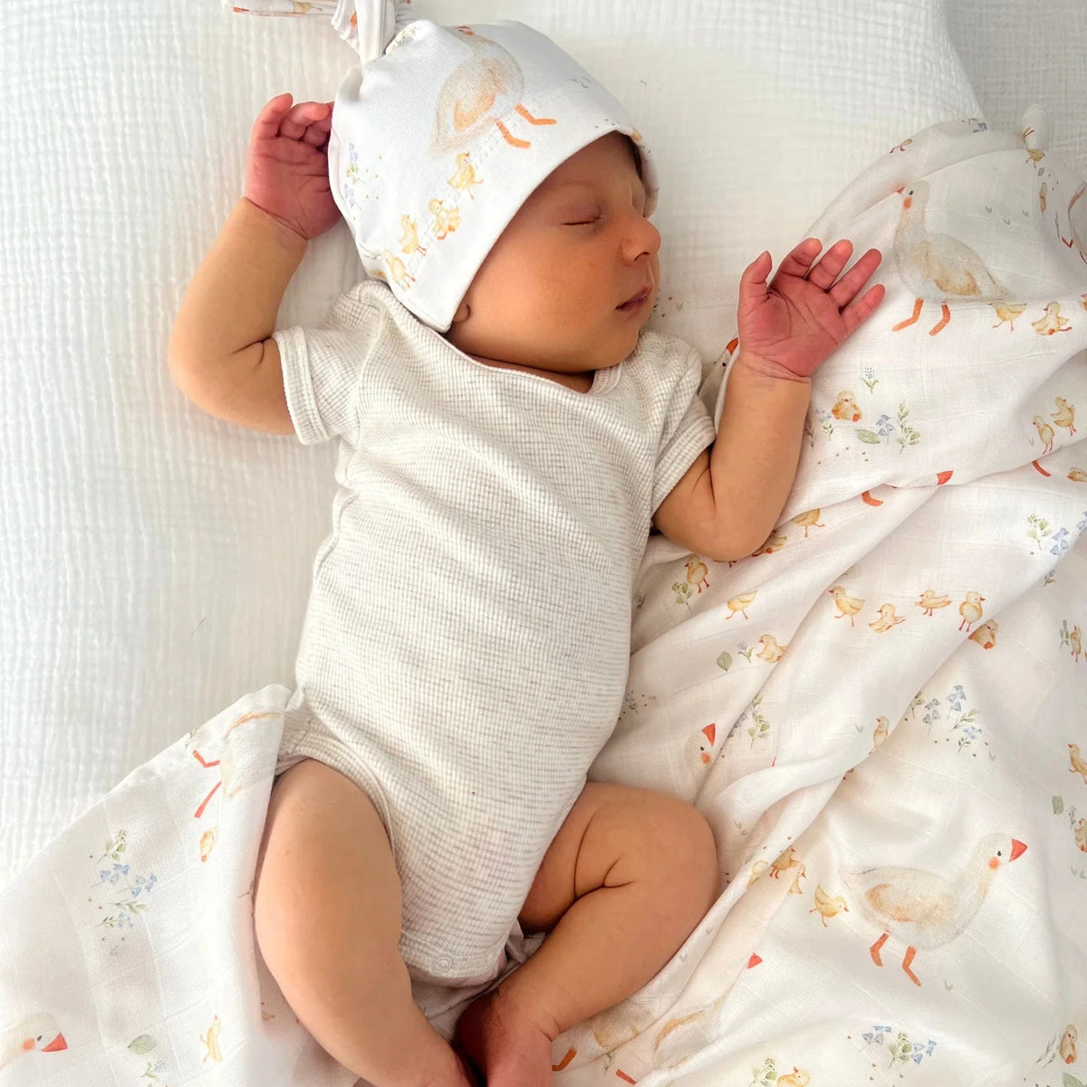 Bamboo Muslin Wrap Goosey Gander