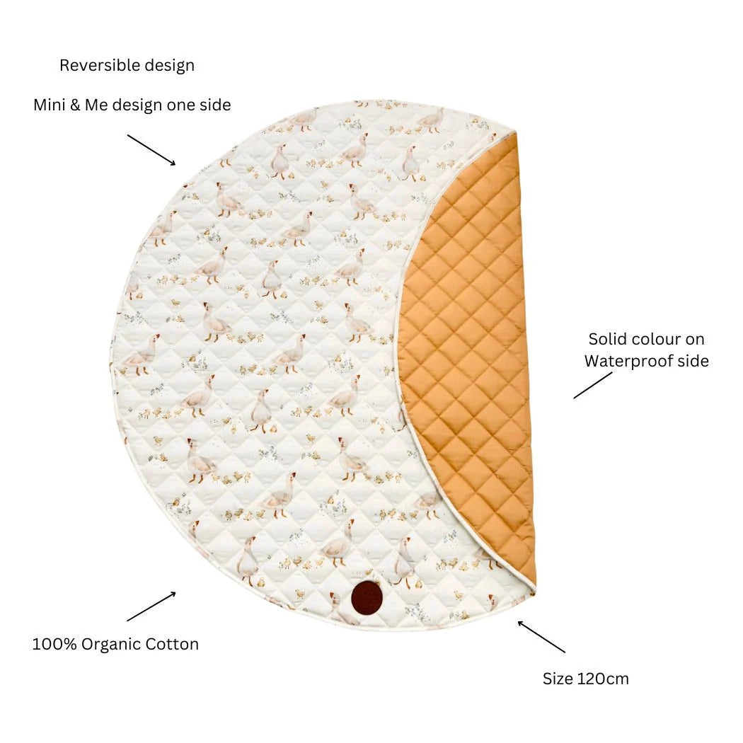 Padded Water-resistant Playmat Goosey Gander