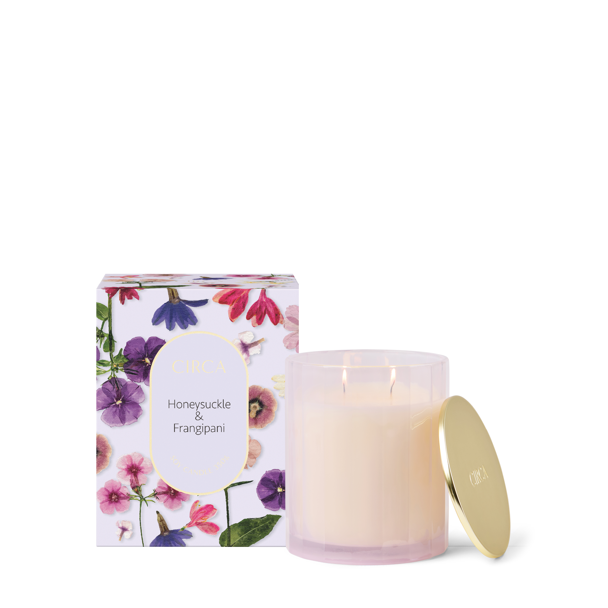 Honeysuckle &amp; Frangipani 350g Candle