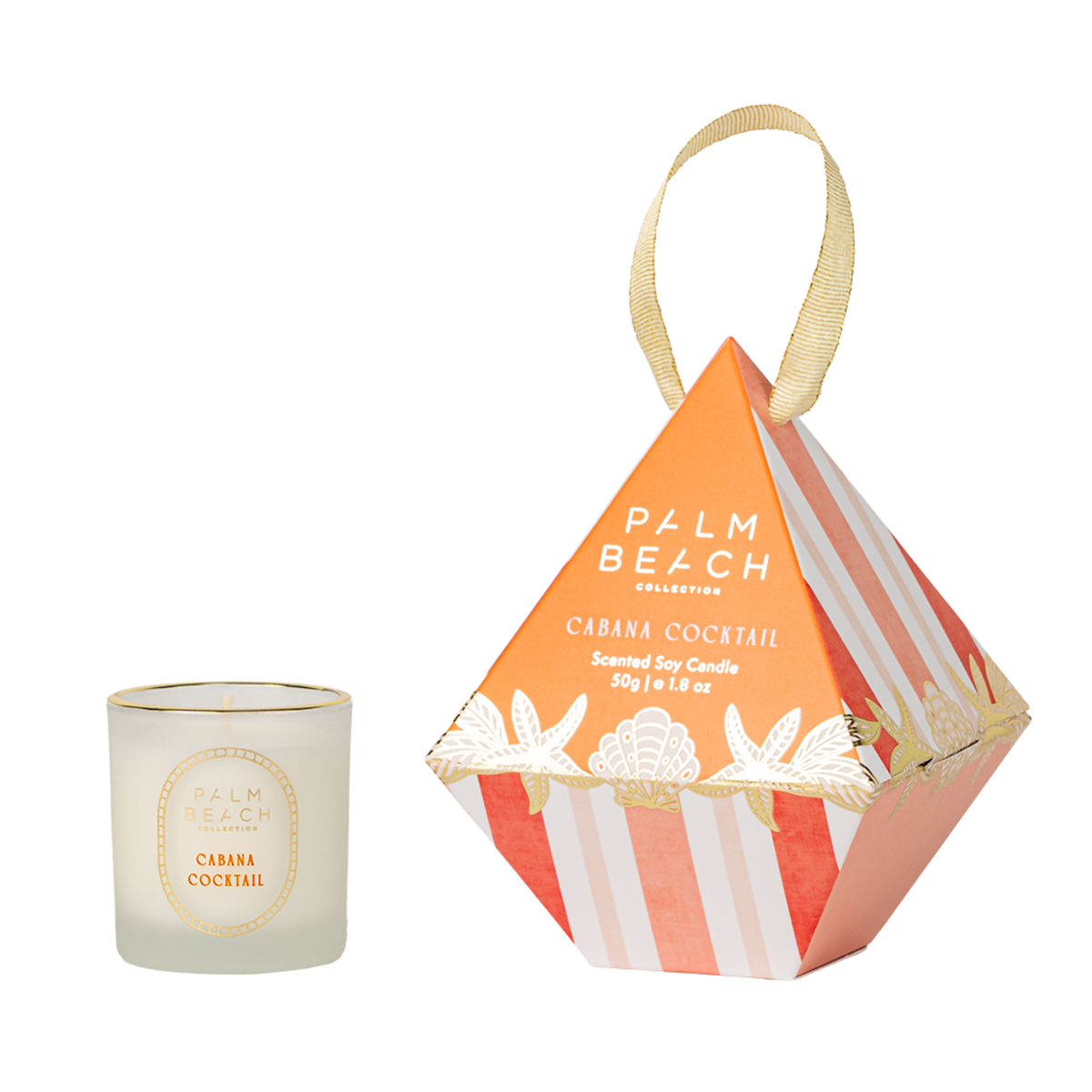 Cabana Cocktail Mini Candle  Hanging Bauble 50g