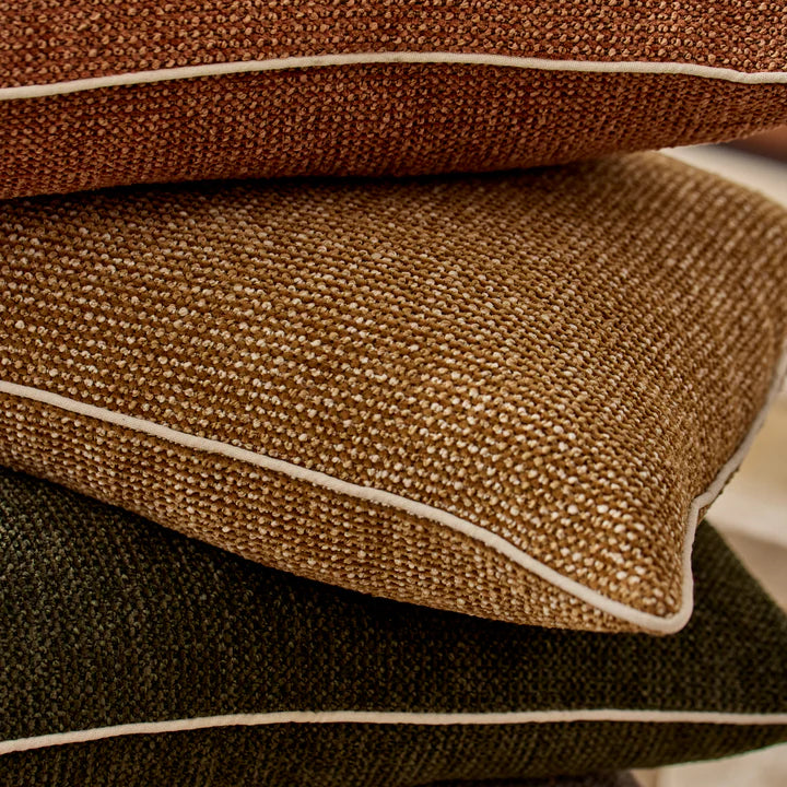 Casey Mustard Melange Cushion 40x60cm lifestyle
