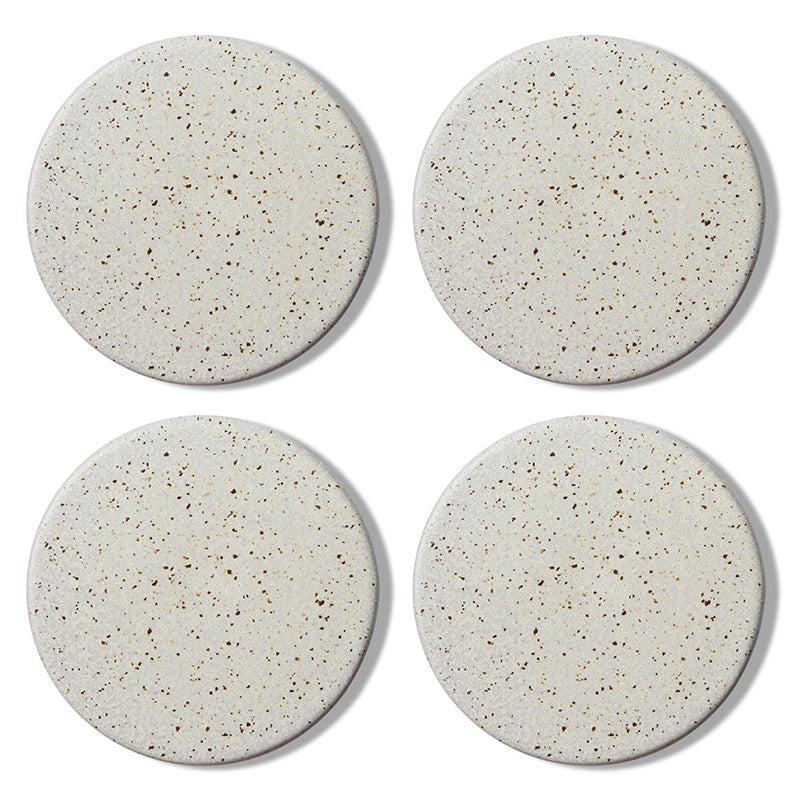 Ceramic Speckled Coaster Set/4