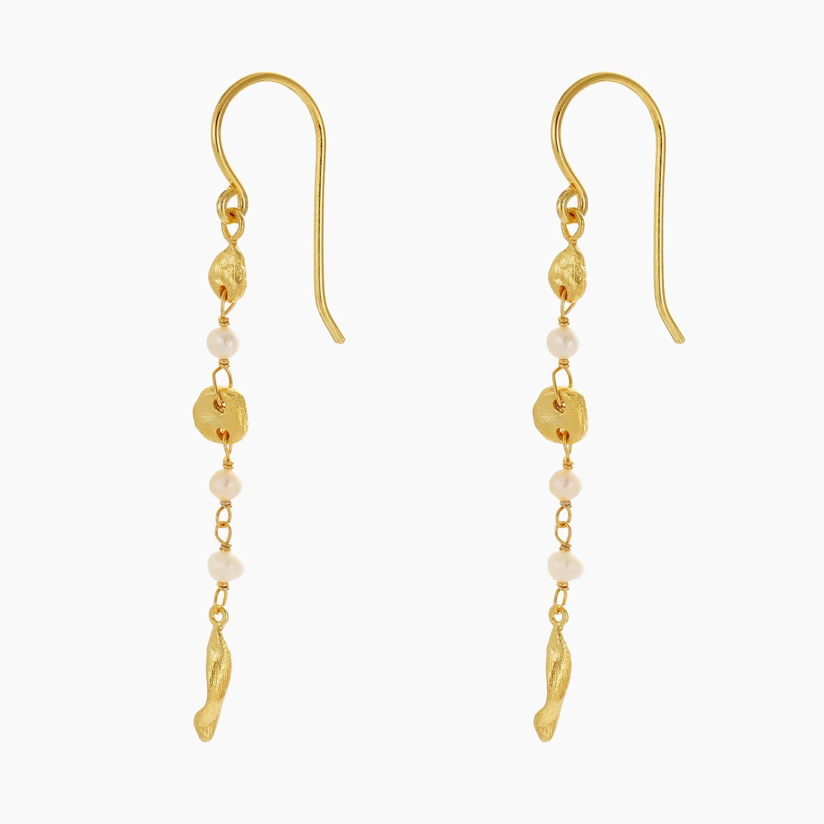 Charlotte Thread Earring | Pearl