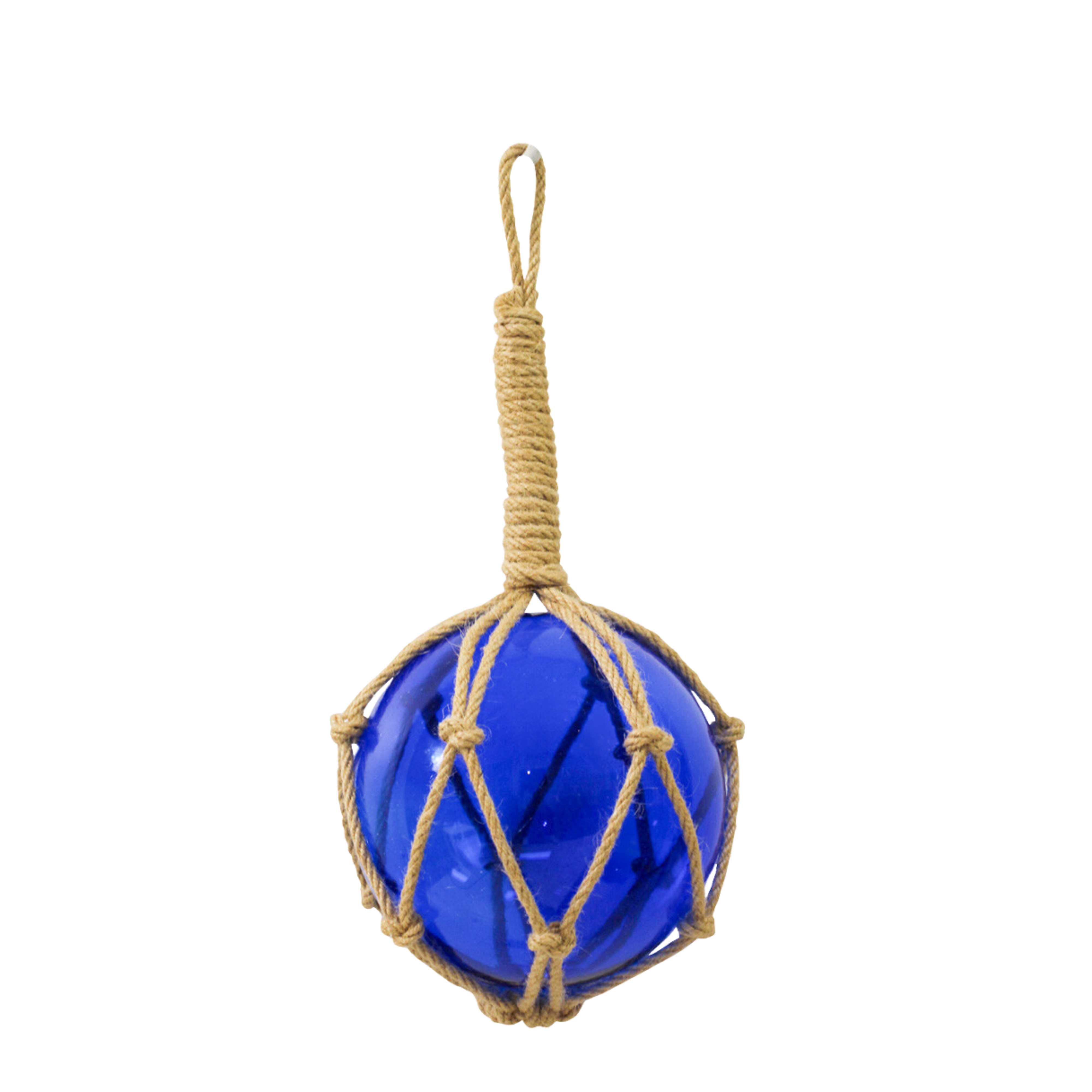 Cobalt Glass Rope Ball | Medium