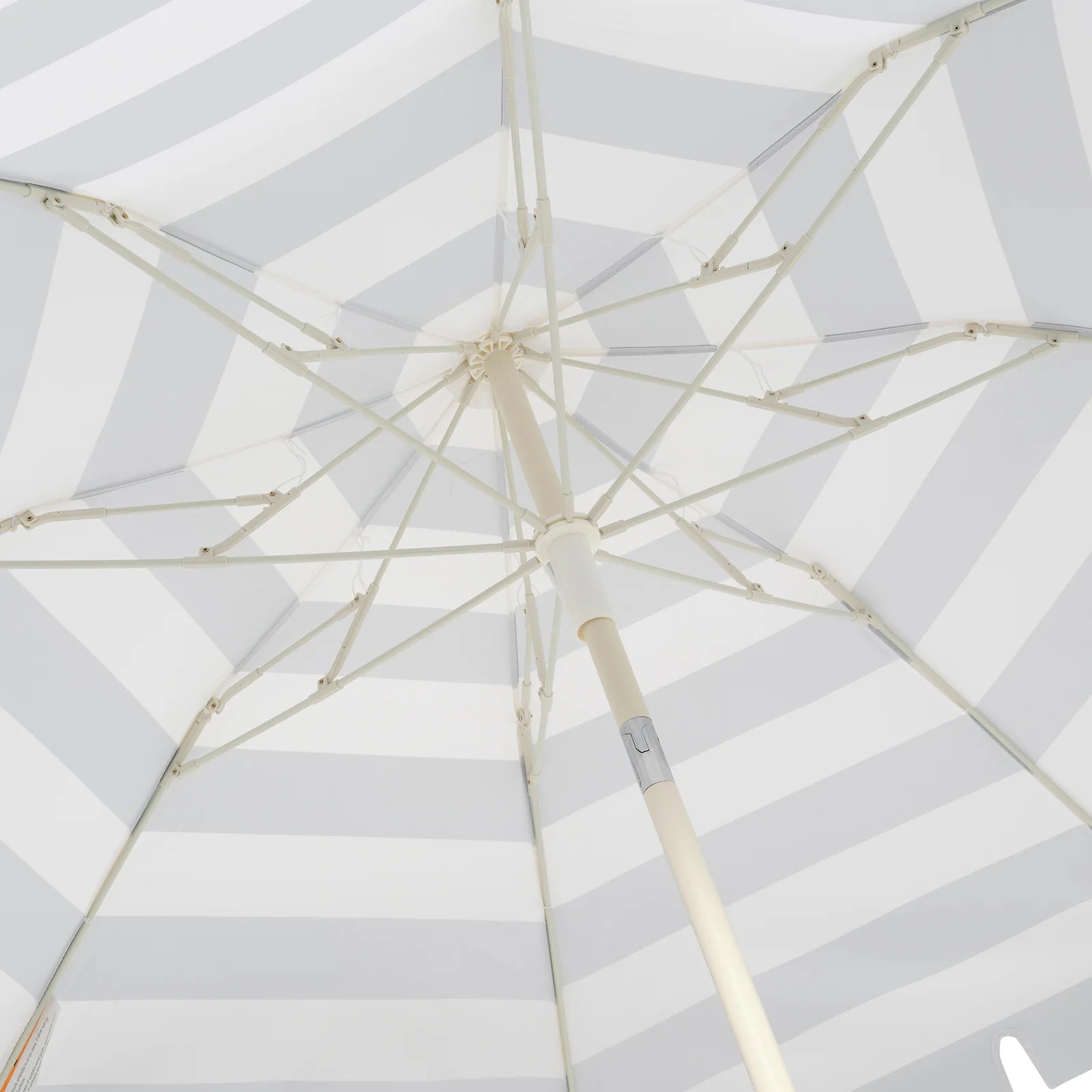 Compact Beach Umbrella Sea Sage Stripe