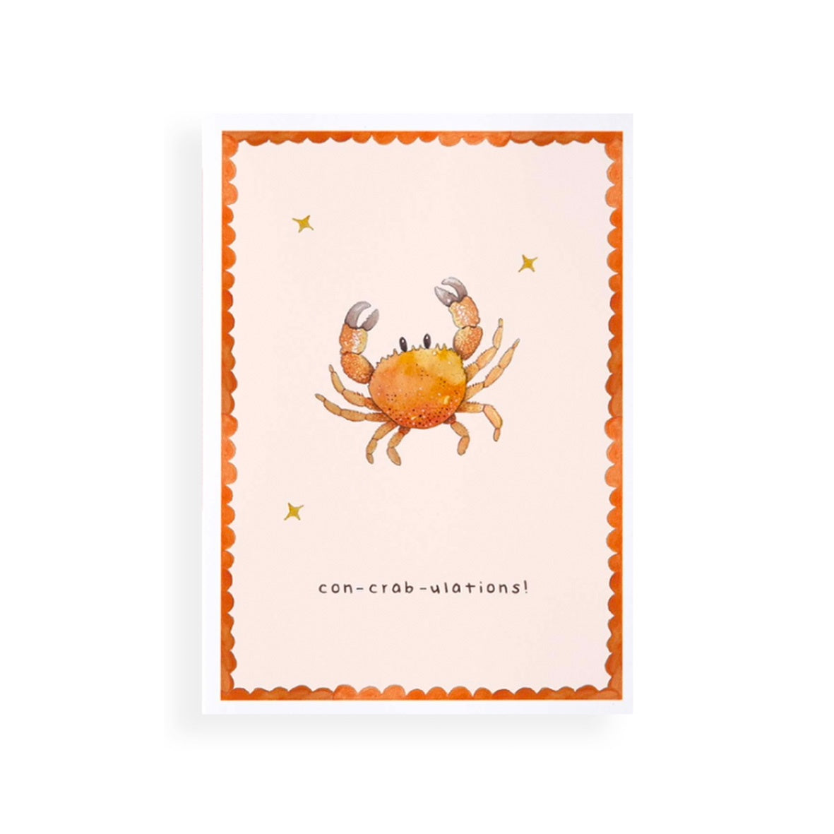 'Con-crab-ulations!' Greeting Card