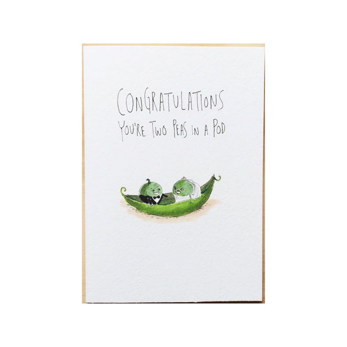 &#39;Congratulations You&#39;re Two Peas In a Pod&#39; Card
