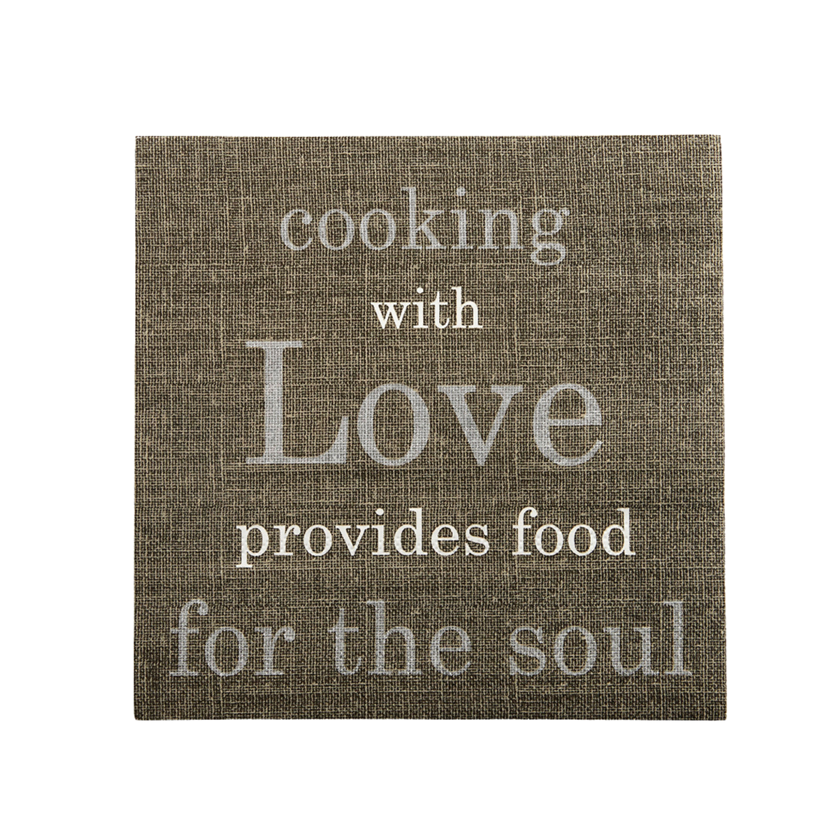 Cook with Love Grey 20pk 3 Ply Napkin