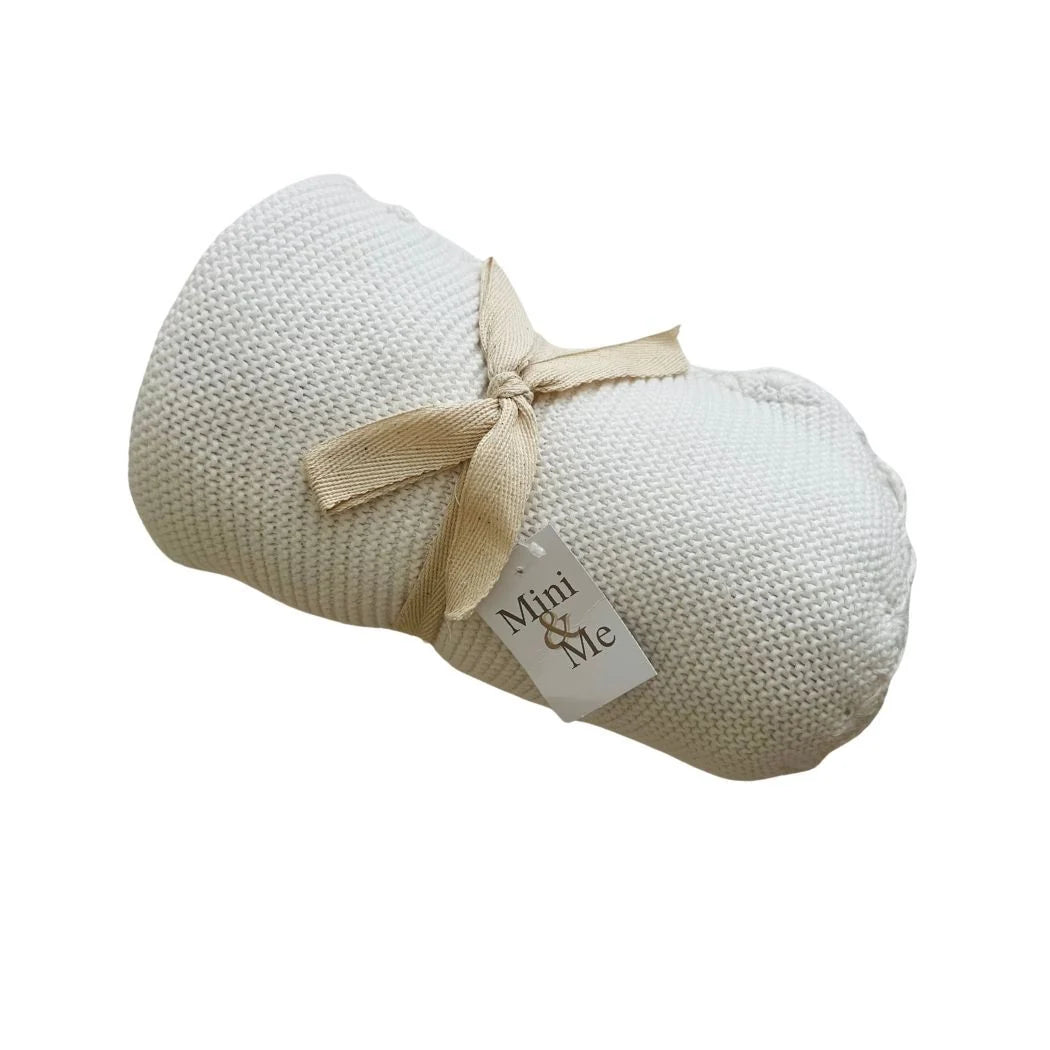 Shell Baby Blanket White