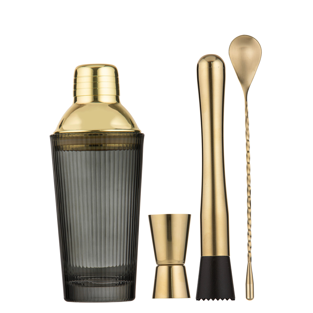 Cyrus 4pc Cocktail Set | Charcoal