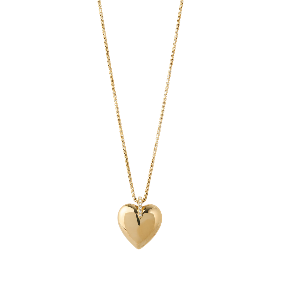 Daliah Heart Necklace  | Gold
