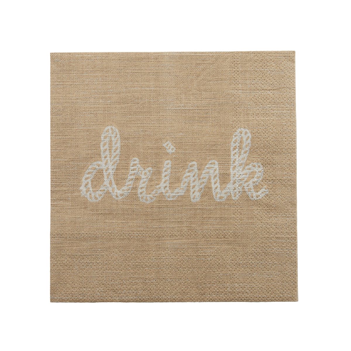 Drink Taupe 20pk 3 Ply Napkin