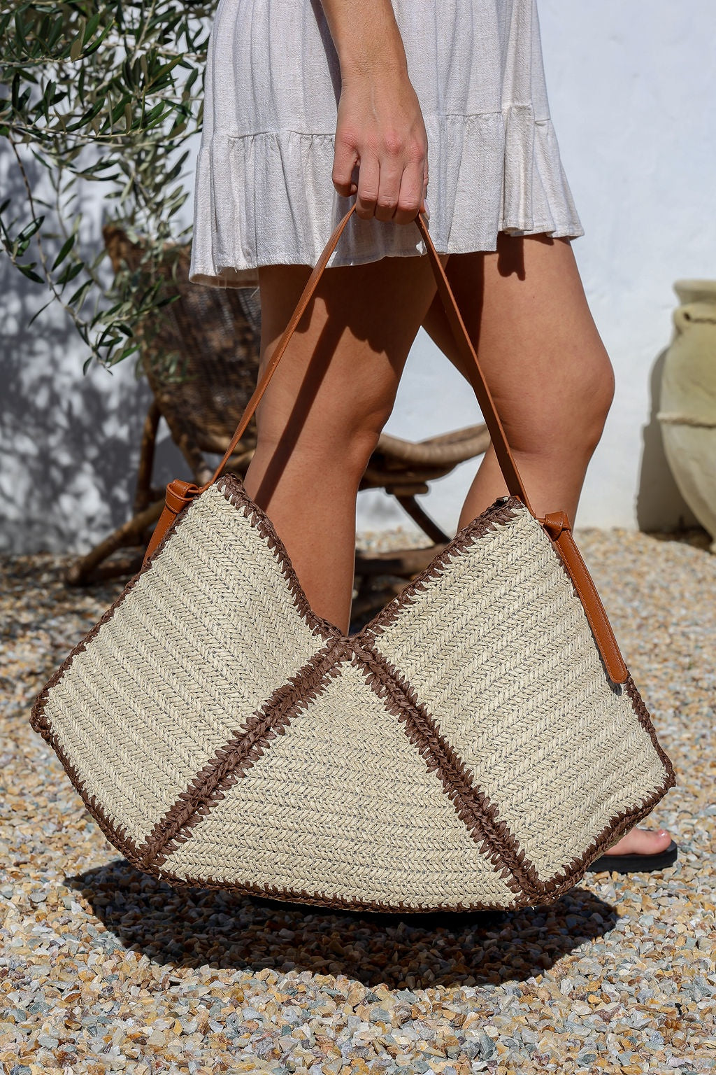 Dune Bag | Natural + Chocolate