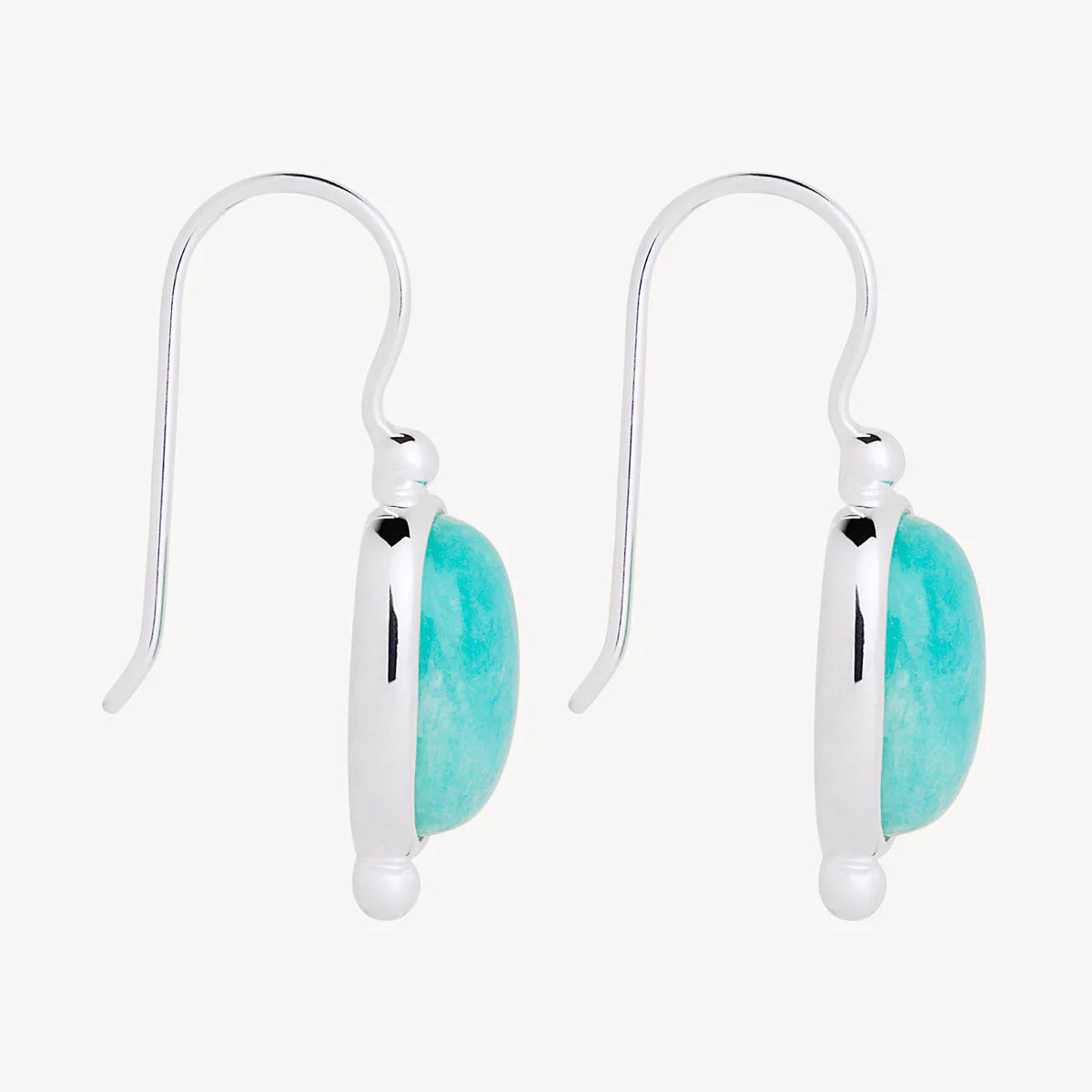 Fleur Amazonite Earrings | Silver