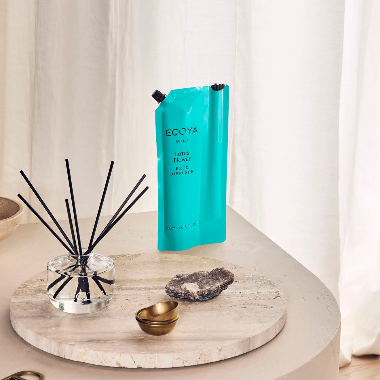 ECOYA Lotus Flower Diffuser Refill Lifestyle