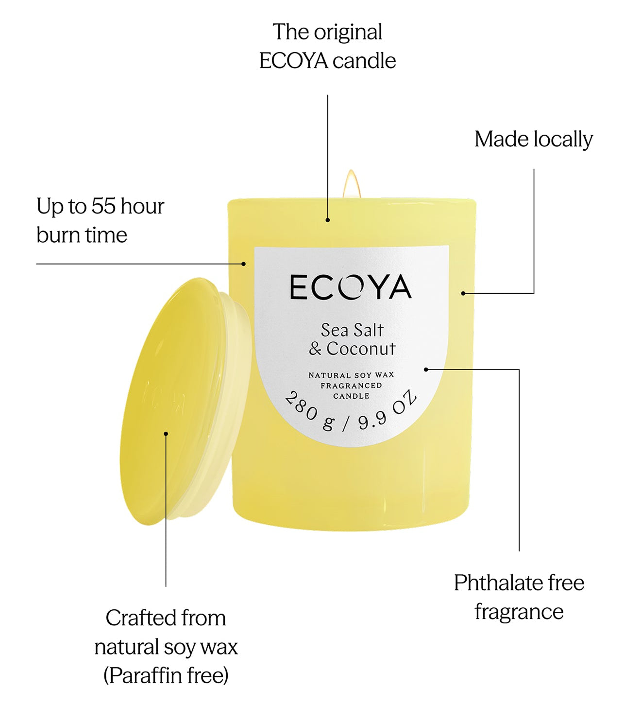 Sea Salt &amp; Coconut Metro Candle 280g