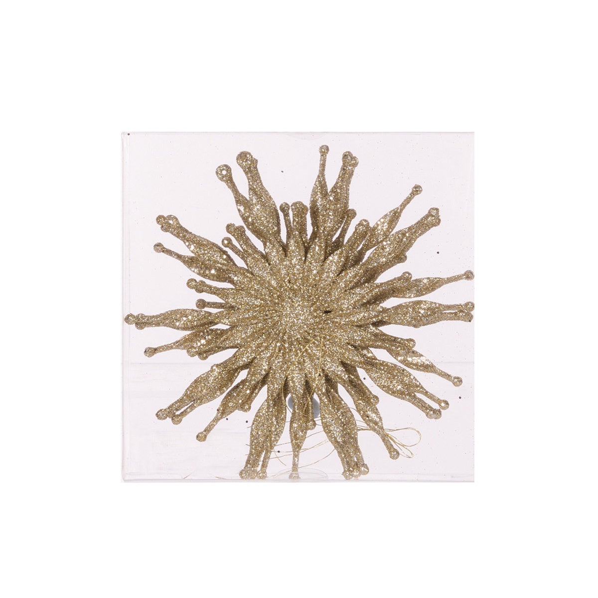 Champagne Glitter Snowflake | 4 Pack