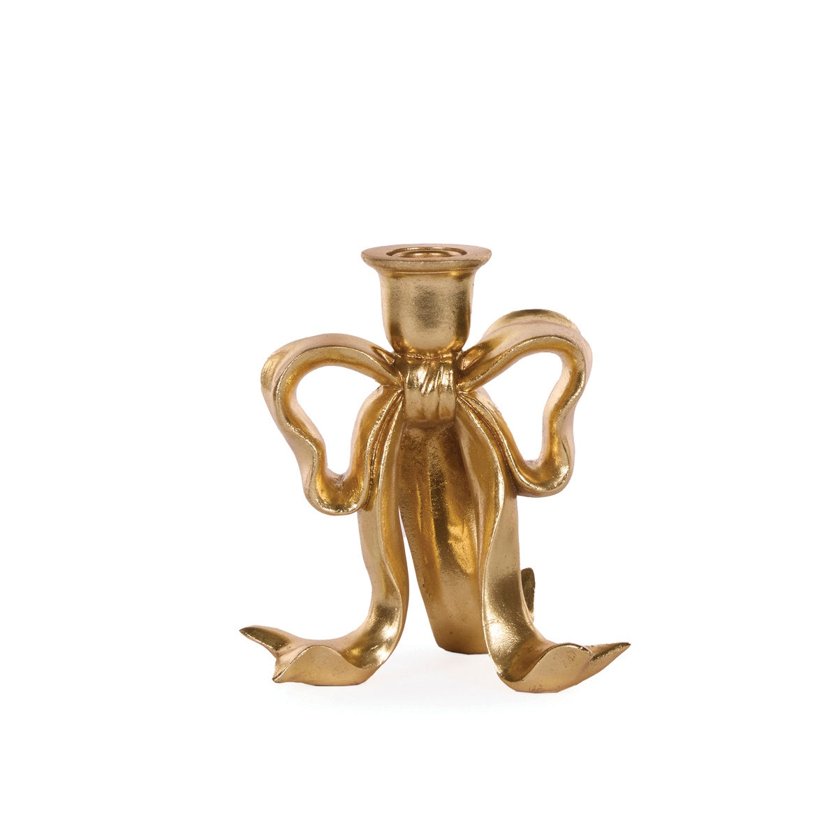 Gilded Bow Candle Holder | Small