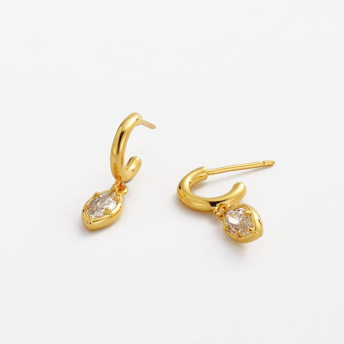Eden Crystal Hoop | Gold