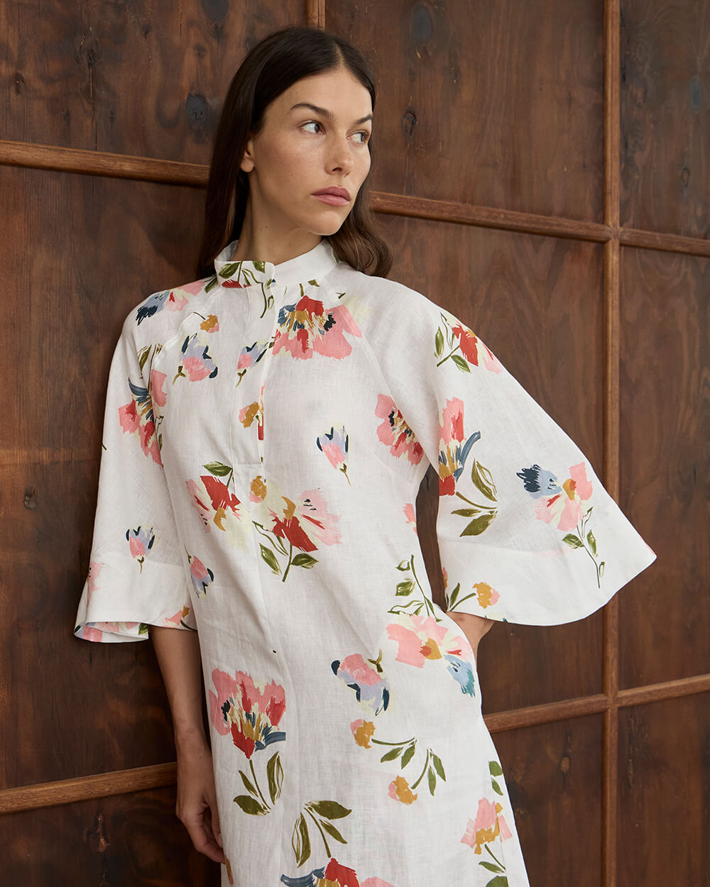 Eleni Dress | White Vintage Floral