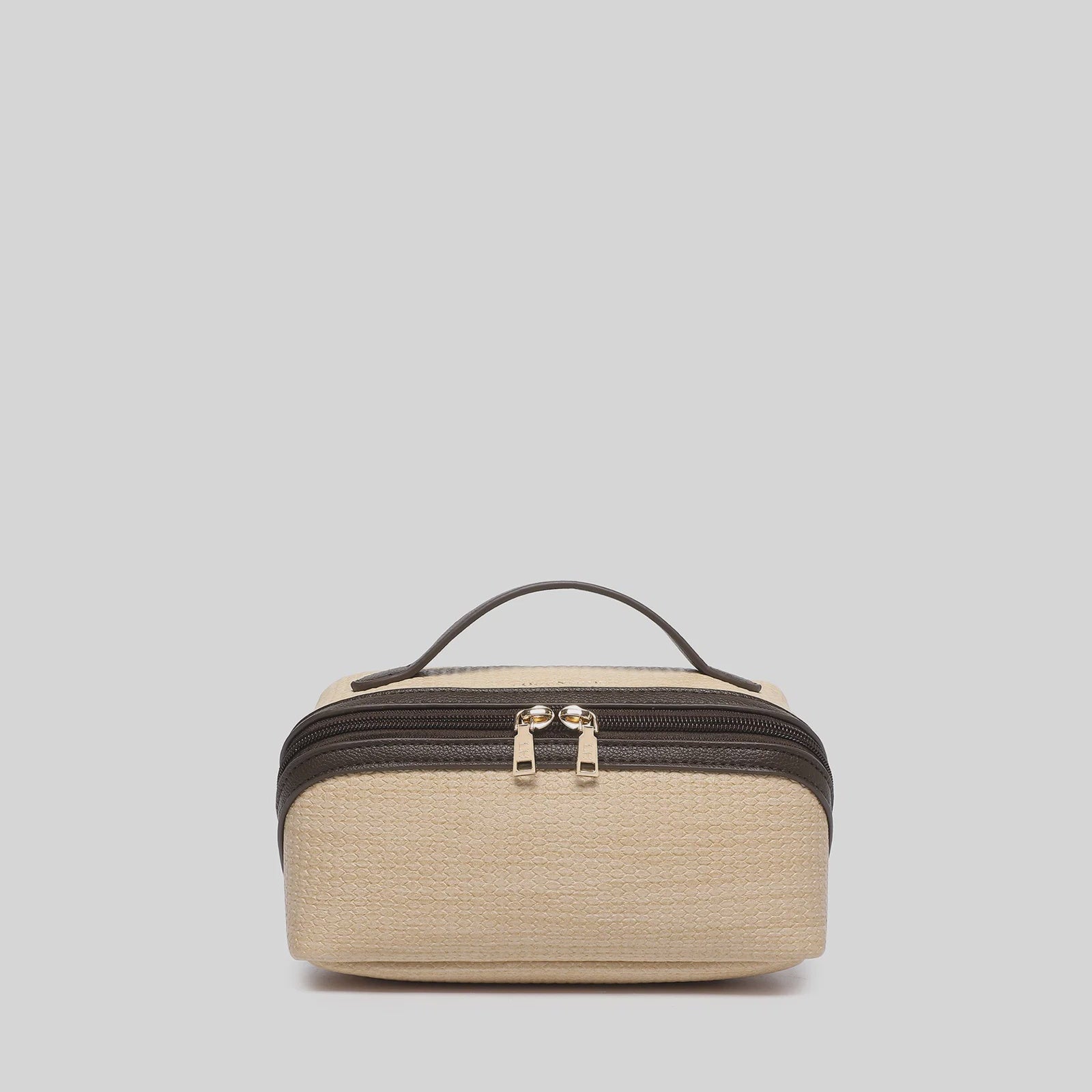 Ellis Makeup Bag | Natural Chocolate