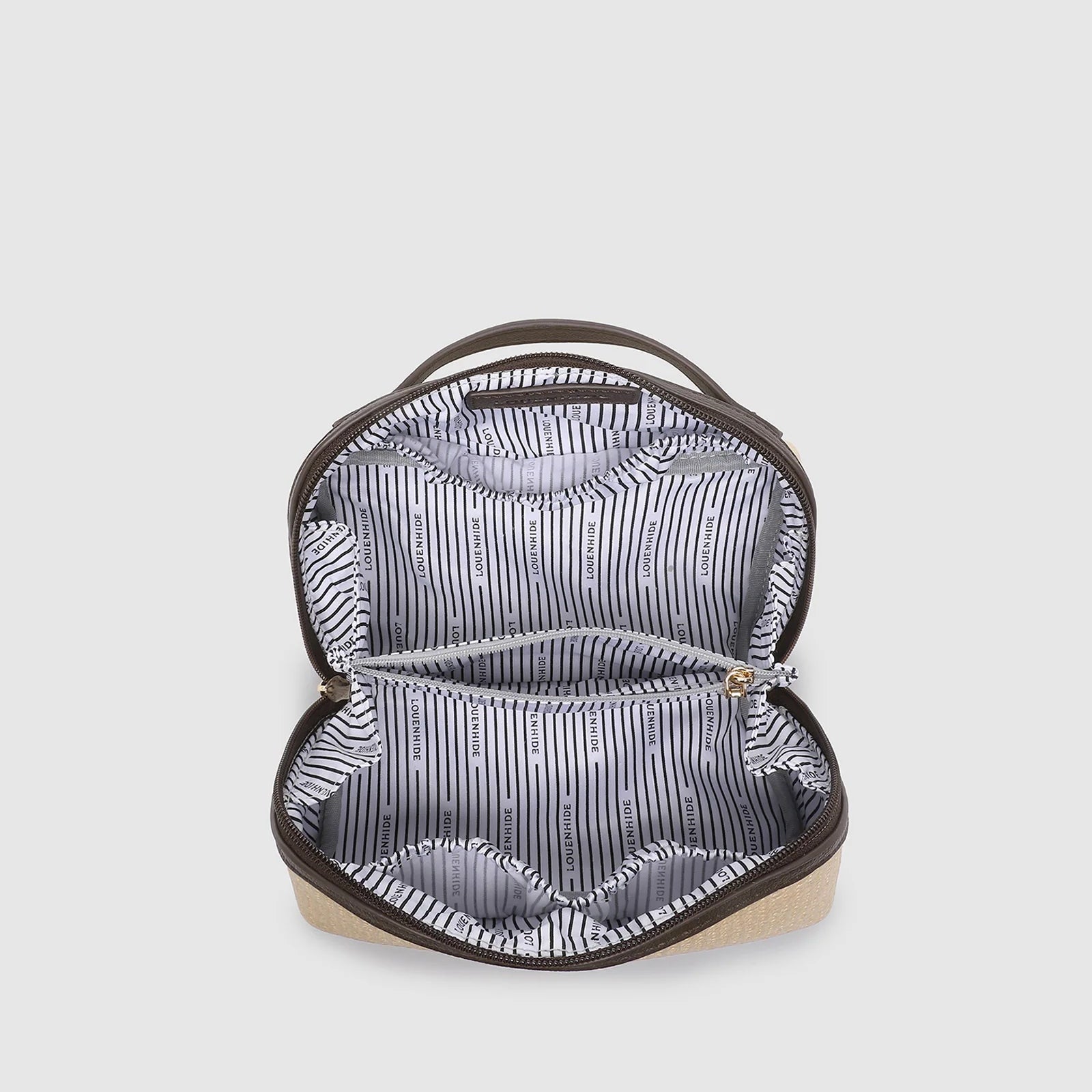 Ellis Makeup Bag | Natural Chocolate