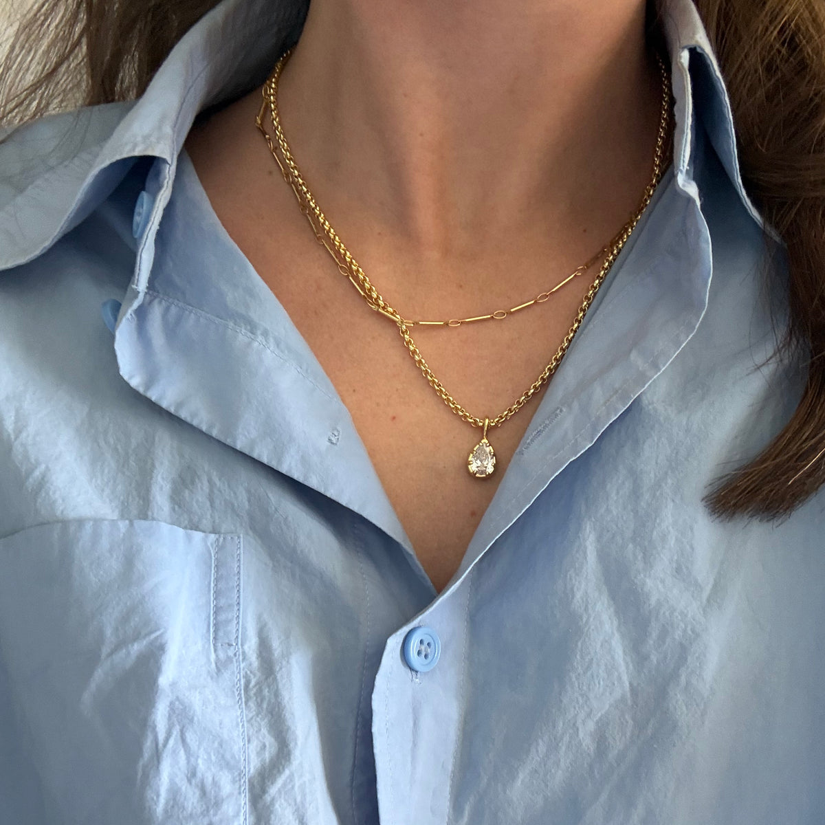 Esther Necklace | Gold