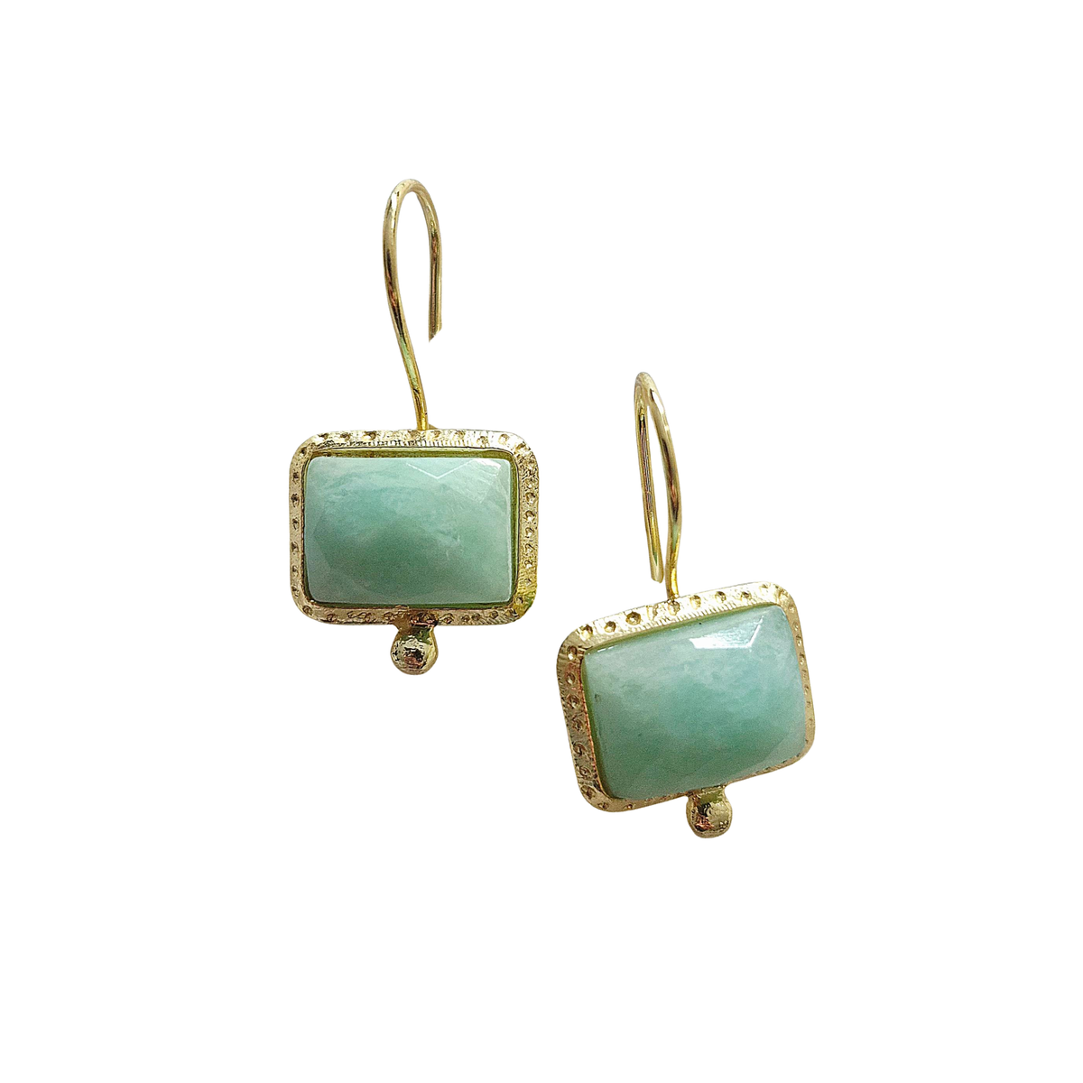 Verdant Gem Drop Earrings