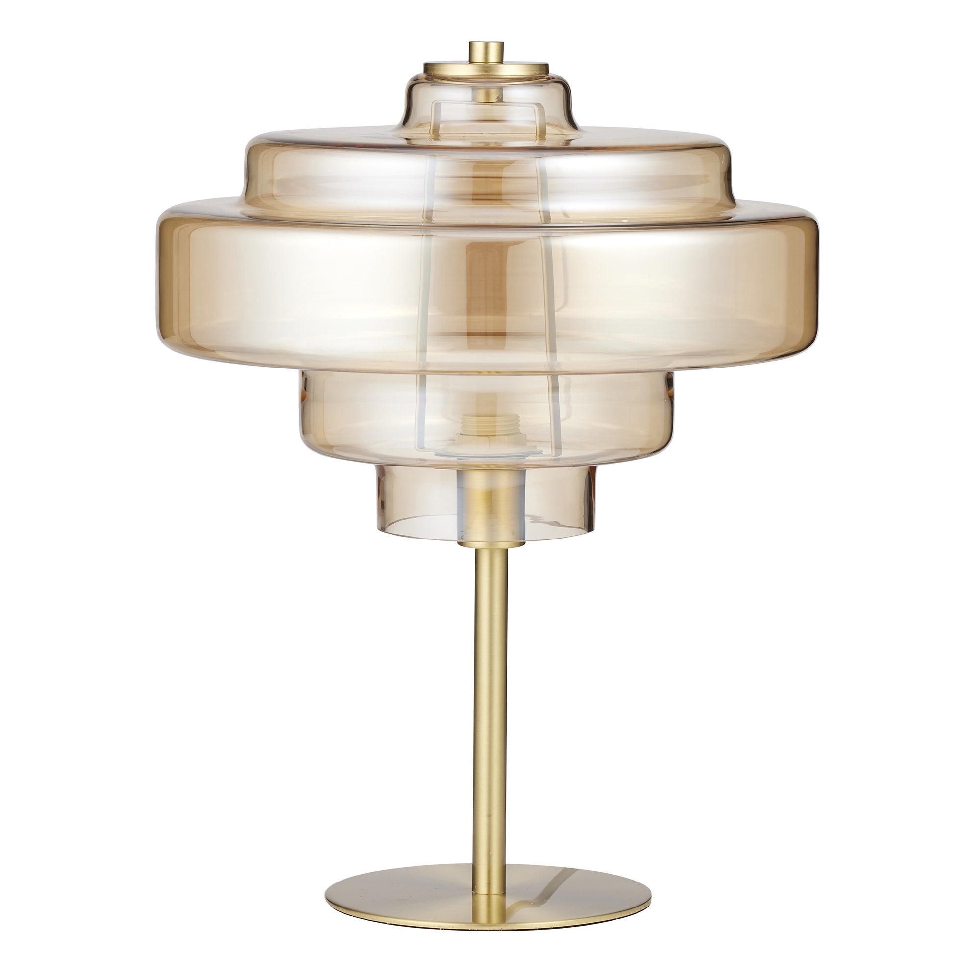 Franklin Glass/Metal Lamp | Amber
