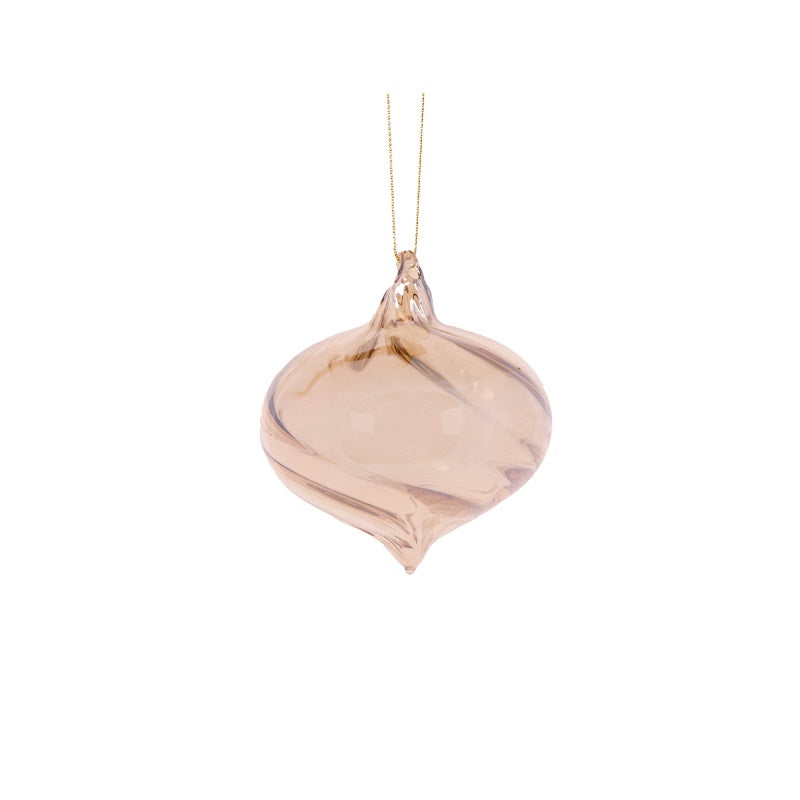High Shine Gold Transparent Onion Bauble