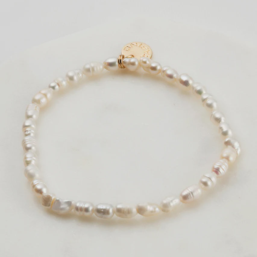 Freshwater Pearl Bracelet | Gold