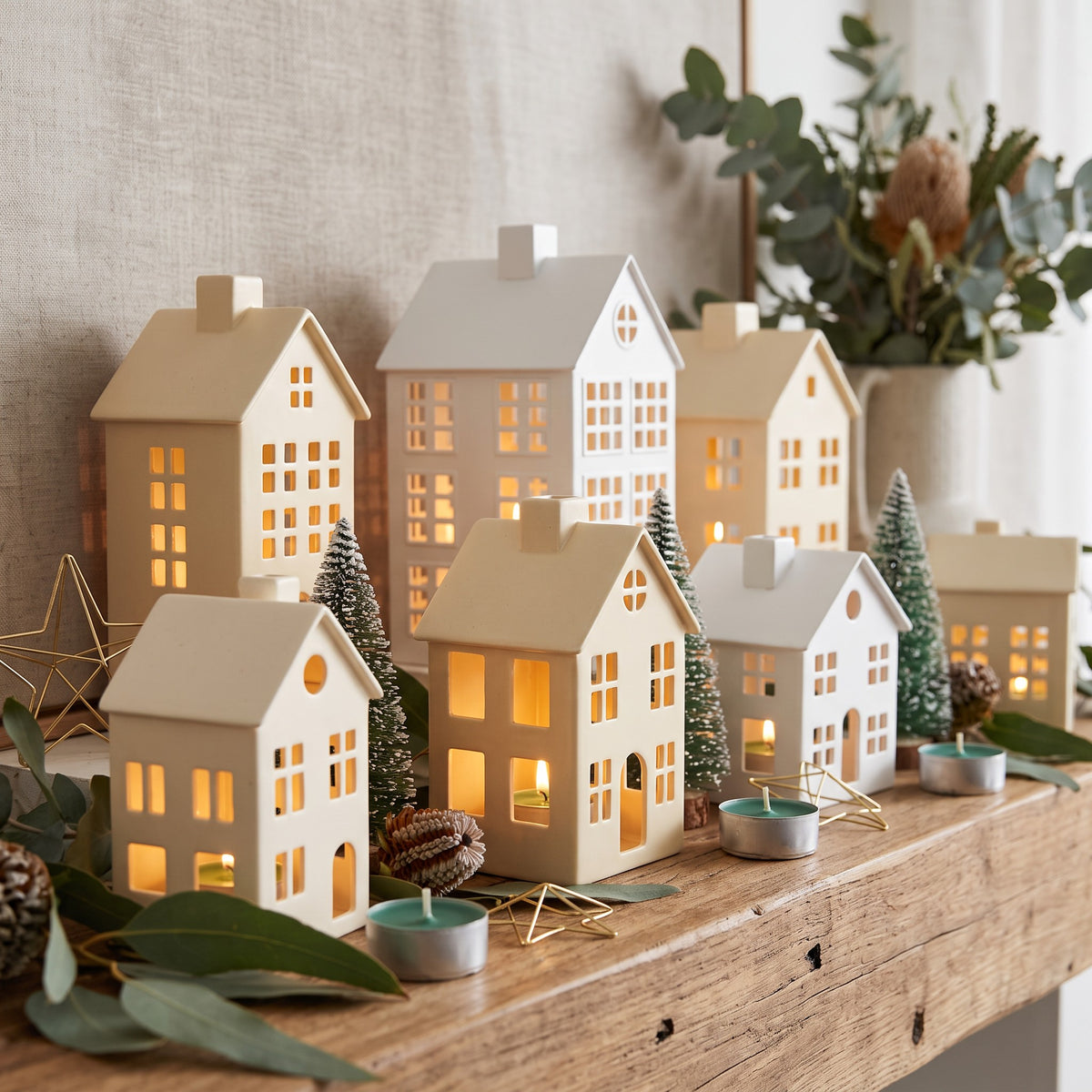 Frosted Pine Christmas Tealights