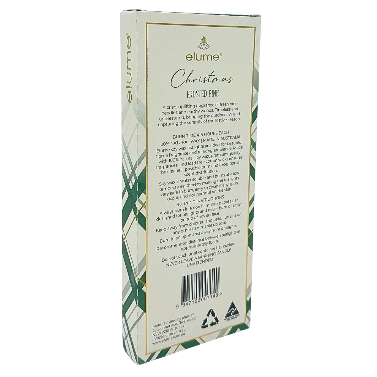 Frosted Pine Christmas Tealights