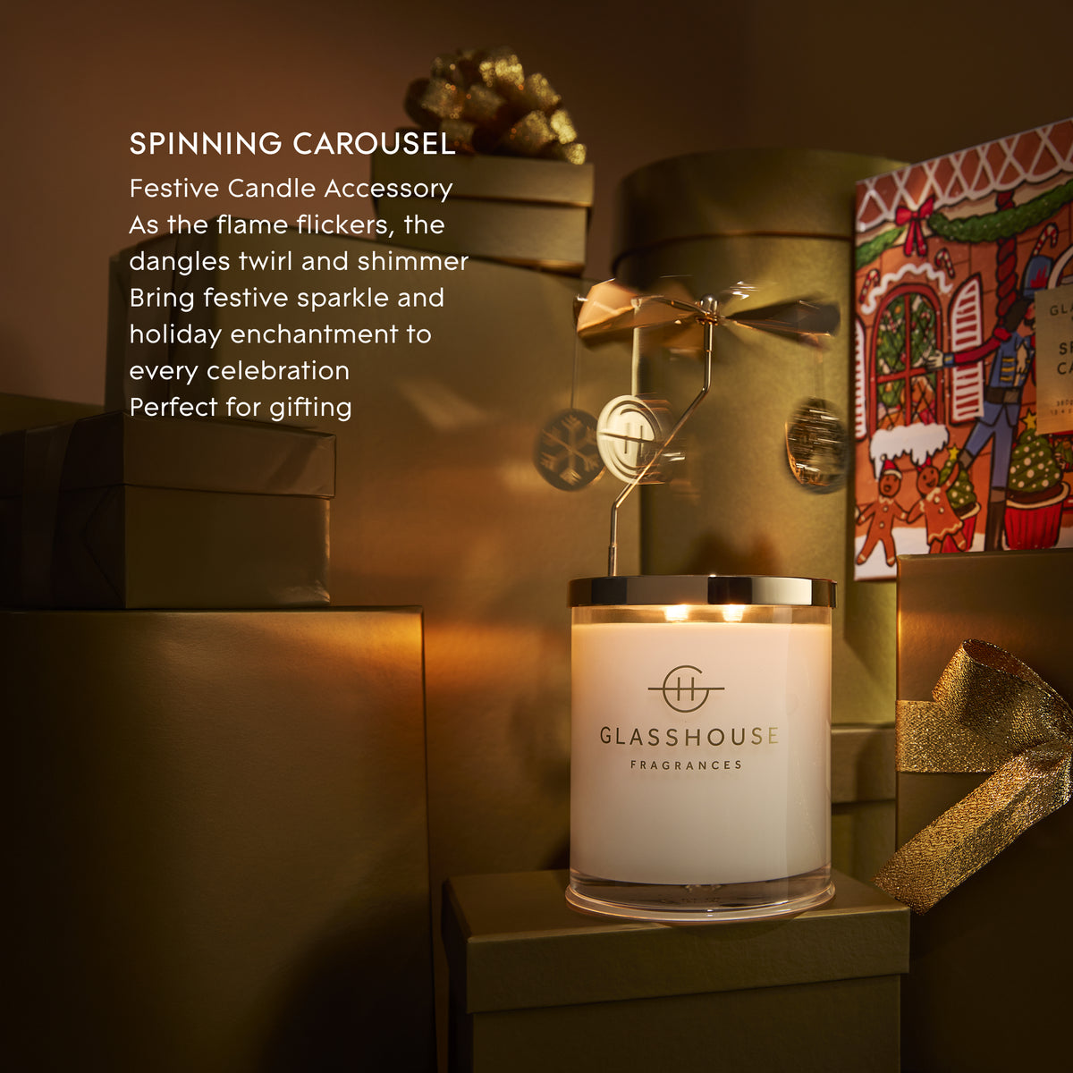 Spinning Carousel 380g Candle Accessory
