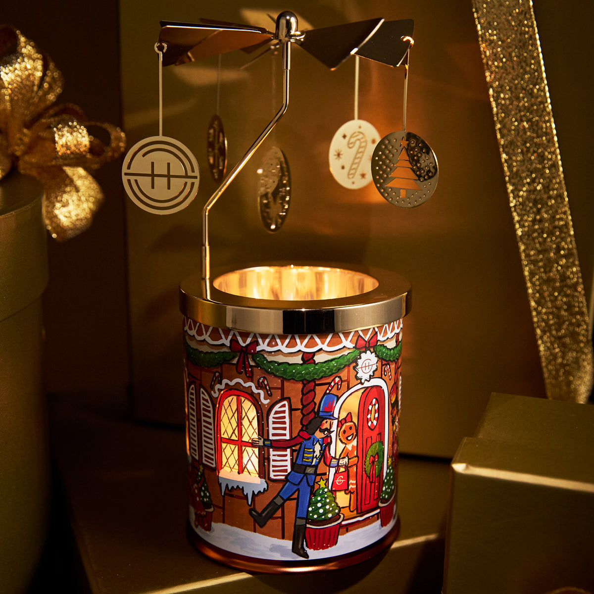 Kyoto In Bloom Soy Candle &amp; Spinning Carousel