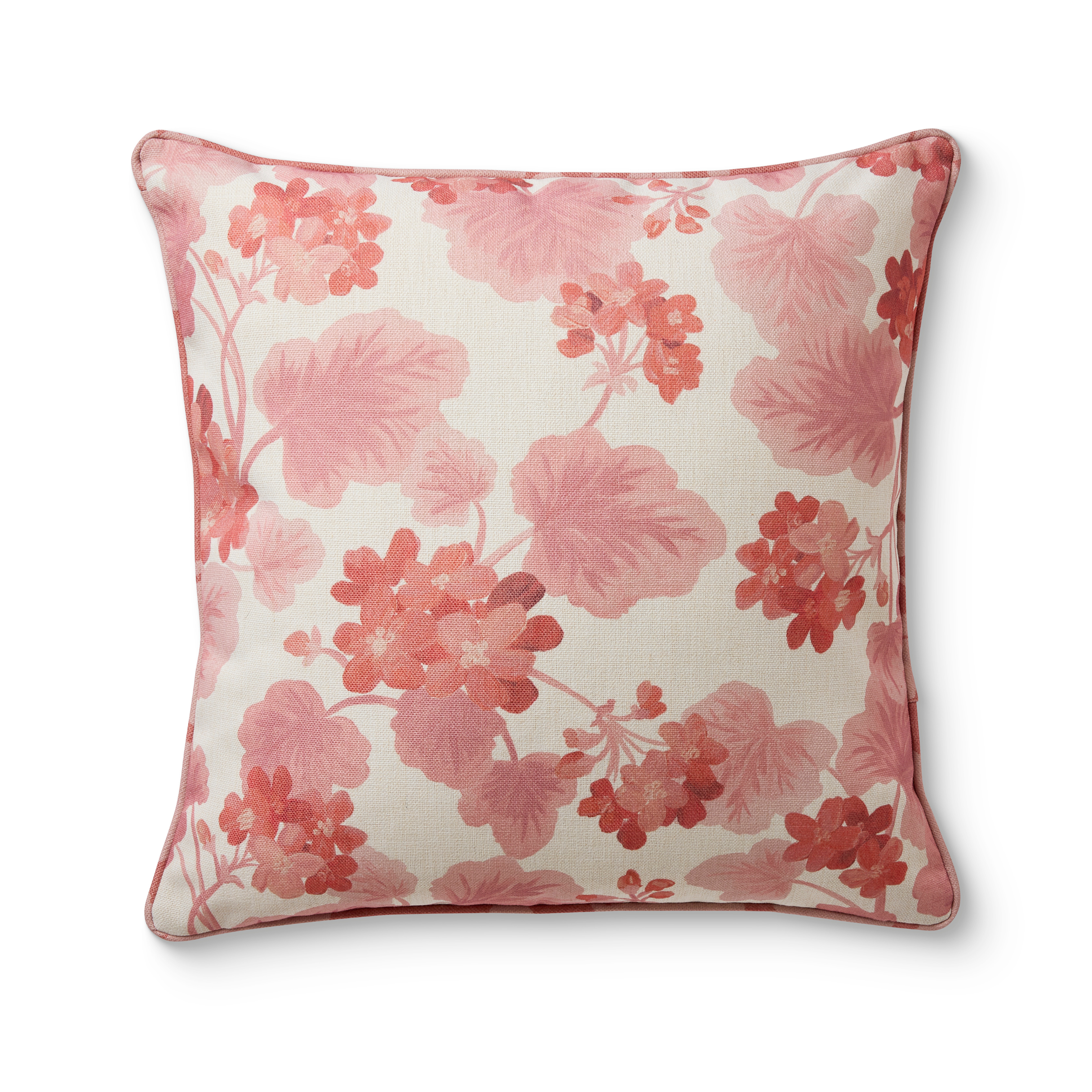 Geranium Pink Reversible Outdoor Cushion
