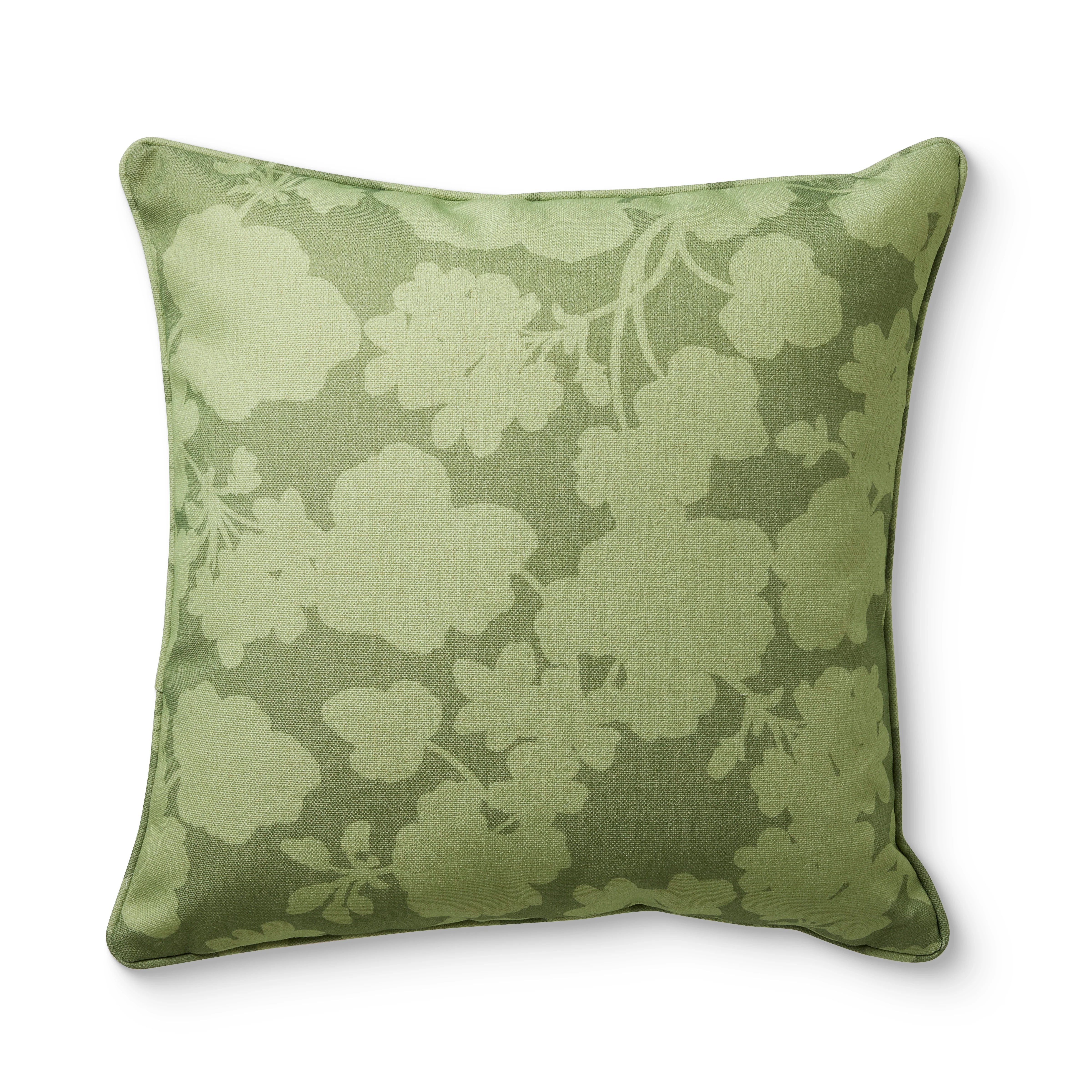 Geranium Green/Rust Reversible Outdoor Cushion